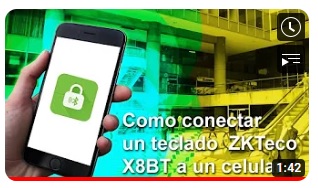 Video: Uso de app Bluetooth ZKTeco X8